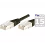 EXERTIS CONNECT Cat.6a F/UTP komutacinis kabelis, 20 m, juodas, 10 Gbps, plonas įtempimo mažinimo gaubtas, 850022