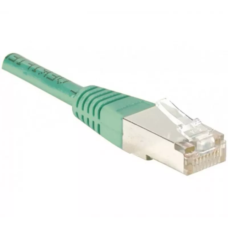 EXERTIS CONNECT Cat.6 F/UTP komutacinis kabelis, 25 m, žalias, RJ45, plonas apsauginis įlinkimas 853330