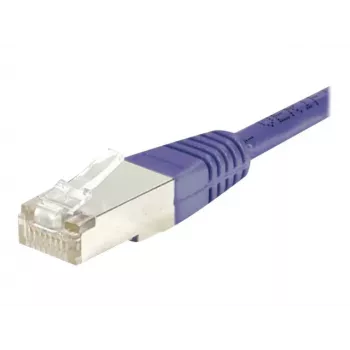 EXERTIS CONNECT Cat.6 F/UTP komutacinis kabelis, 30m, violetinės spalvos, ploni snagless apsauginiai antgaliai, RJ45 853348