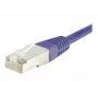 EXERTIS CONNECT Cat.6 F/UTP komutacinis kabelis, 30m, violetinės spalvos, ploni snagless apsauginiai antgaliai, RJ45 853348