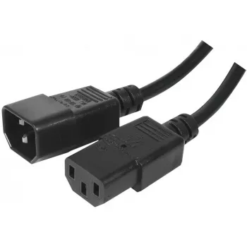 Exertis Connect IEC maitinimo kabelis C14 į C13, be halogenų, juodas, 1,8 m 807952