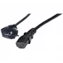 Exertis Connect maitinimo kabelis su kampuotu Schuko ir IEC C13, 1 m, juodas 808008