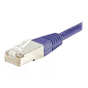 Exertis Connect 854460 Cat.6 S/FTP PiMF komutacinis kabelis, 15 m, violetinės spalvos, su plonu apsauginiu įlinkio lankstu