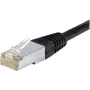 Exertis Connect 845038 Cat.6 F/UTP vandeniui atsparus komutacinis kabelis, 0,5 m, juodas, su plonu apsauginiu lankstuku