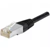 Exertis Connect 845038 Cat.6 F/UTP vandeniui atsparus komutacinis kabelis, 0,5 m, juodas, su plonu apsauginiu lankstuku