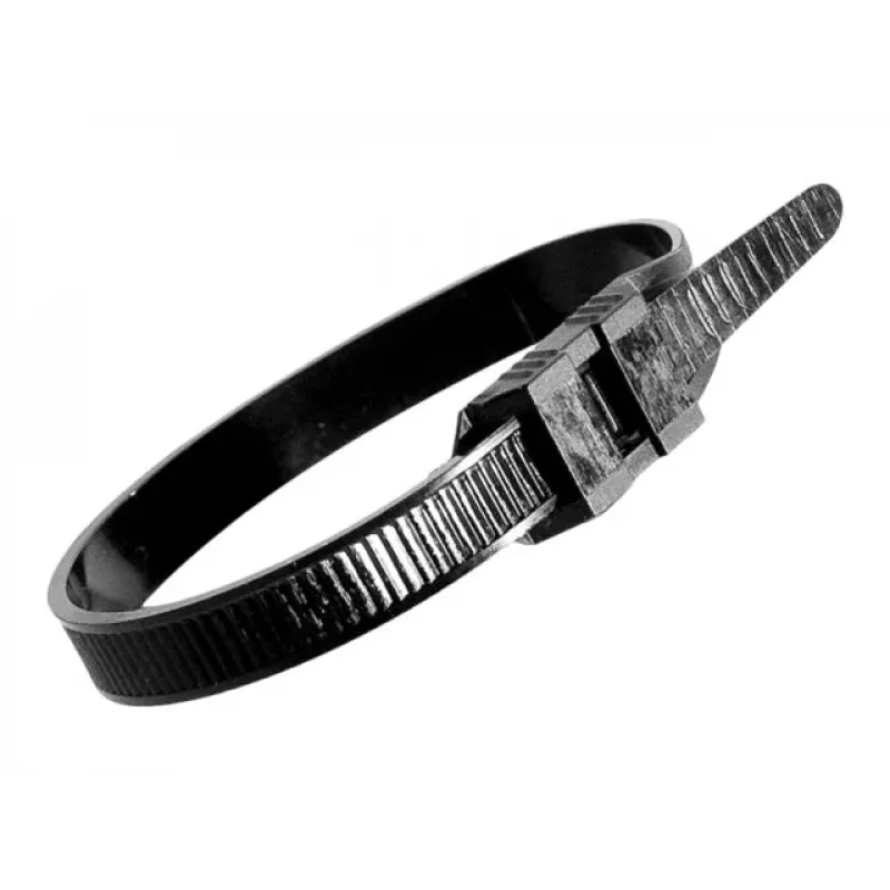 EXERTIS CONNECT pramoniniai plastikiniai raiščiai 235 x 9 mm, juodi nailoniniai, 100 vnt. 620626