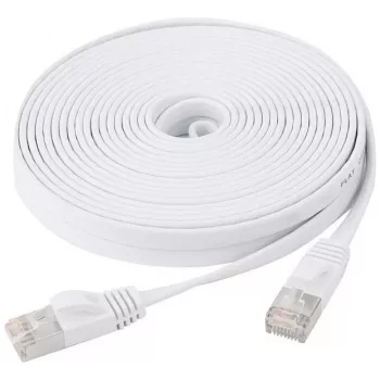 EXERTIS CONNECT Cat6 U/FTP plokščias komutacinis kabelis, 0,5 m, baltas 845055
