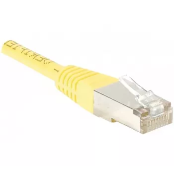 Exertis Connect 853353 Cat.6 F/UTP komutacinis kabelis, 50 m, geltonas, su plonu apsauginiu įlinkio elementu
