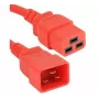 Exertis Connect 2 m raudonas IEC C20 į C19 maitinimo prailginimo kabelis 16A 250V 640056