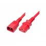 Exertis Connect IEC maitinimo laidas C14 į C13, raudonas, 5,0 m 808048
