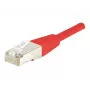 EXERTIS CONNECT Cat6 F/UTP komutacinis kabelis, raudonas, 25m, plonas įtempimo mažintuvas 853327