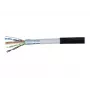 EXERTIS CONNECT lauko komutacinis kabelis F/UTP CAT.6, atsparus vandeniui, juodas, 10m, 845044