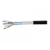 EXERTIS CONNECT lauko komutacinis kabelis F/UTP CAT.6, atsparus vandeniui, juodas, 10m, 845044