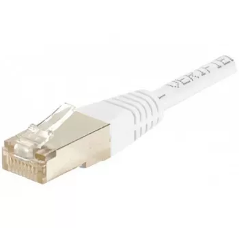 Exertis Connect 853811 Cat.6 F/UTP komutacinis kabelis, 1 m, baltas, su plonu apsauginiu lankstuku