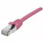 EXERTIS CONNECT Cat 6A S/FTP komutacinis kabelis, rožinis, 1,5 m, plonas su apsauga nuo užkabinimo 854377