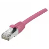 EXERTIS CONNECT Cat 6A S/FTP komutacinis kabelis, rožinis, 1,5 m, plonas su apsauga nuo užkabinimo 854377