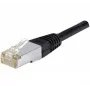 EXERTIS CONNECT Cat.6a F/UTP komutacinis kabelis, 0,3 m, juodas, 10 Gbps 850012