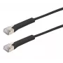 Exertis Connect RJ45 komutacinis kabelis, Cat. 6A, F/FTP, kampuotas, be halogenų, juodas, 0,5 m (854012)