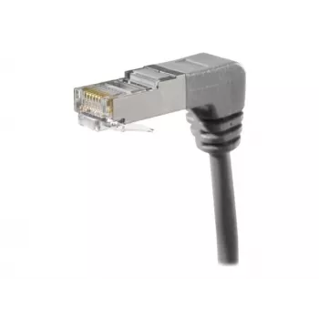 EXERTIS CONNECT Cat.6A S/FTP komutacinis kabelis, kampu žemyn, pilkas, 0,3 m 854286