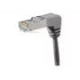 EXERTIS CONNECT Cat.6A S/FTP komutacinis kabelis, kampu žemyn, pilkas, 0,3 m 854286