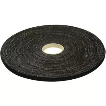 EXERTIS CONNECT kibioji juosta, 15 mm x 10 m, juoda, skirta tinklo ir duomenų kabelių tvarkymui 629445