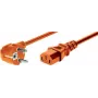 EXERTIS CONNECT maitinimo laidas, kampuotas Schuko kištukas į IEC C13 lizdą, oranžinis, 0,6 m (808071)
