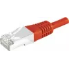 Exertis Connect 856811 Cat6 S/FTP komutacinis kabelis, 0,15 m, raudonas