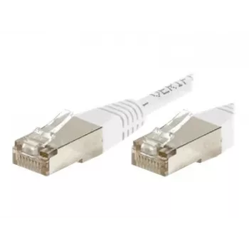 Exertis Connect 853816 Cat.6 F/UTP komutacinis kabelis, 10 m, baltas, su plonu apsauginiu lankstymo elementu