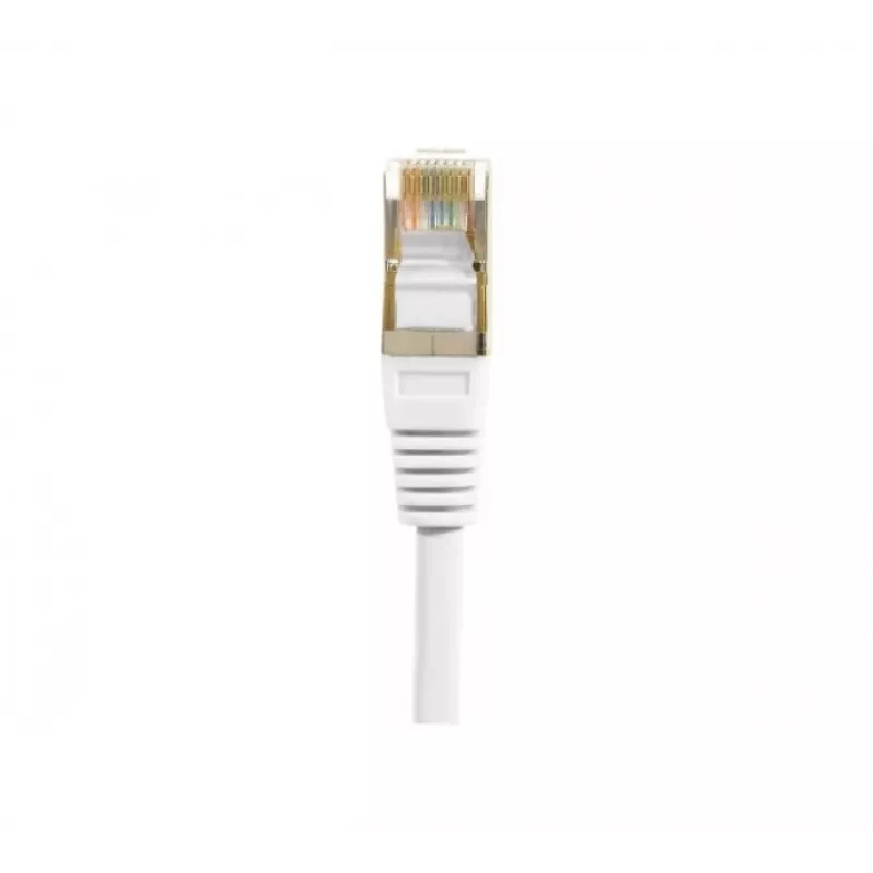 Exertis Connect 853816 Cat.6 F/UTP komutacinis kabelis, 10 m, baltas, su plonu apsauginiu lankstymo elementu