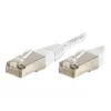 Exertis Connect 853816 Cat.6 F/UTP komutacinis kabelis, 10 m, baltas, su plonu apsauginiu lankstymo elementu