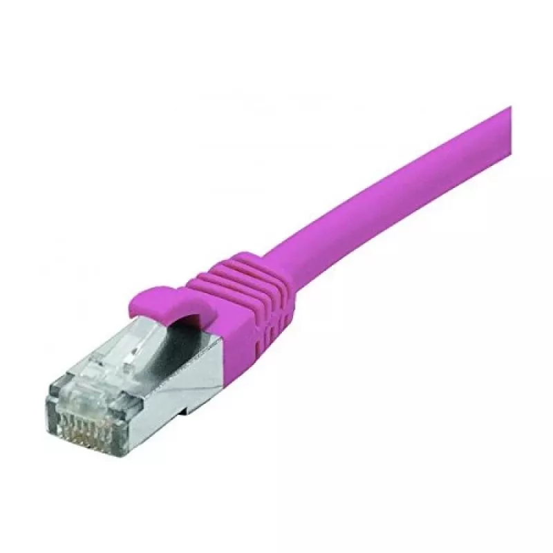 EXERTIS CONNECT Cat 6 F/UTP komutacinis kabelis, PoE, be halogenų, rožinis, 0,3 m 854431