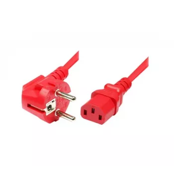 Exertis Connect kampuotas Schuko – IEC C13 maitinimo kabelis, raudonas, 5 m 808029