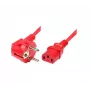 Exertis Connect kampuotas Schuko – IEC C13 maitinimo kabelis, raudonas, 5 m 808029