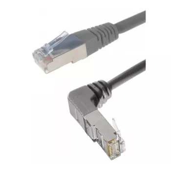 Exertis Connect Cat. 6A S/FTP komutacinis kabelis, kampuotas, pilkas, 3,0 m 854305