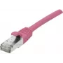 EXERTIS CONNECT Cat 6A S/FTP komutacinis kabelis, rožinis, 15 m, plonas įtempimo mažinimo apsaugas 854383
