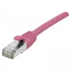 EXERTIS CONNECT Cat 6A S/FTP komutacinis kabelis, rožinis, 15 m, plonas įtempimo mažinimo apsaugas 854383