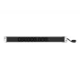 EXERTIS CONNECT 19 inch 1U 9 lizdų IEC C13 PDU, aliumininis korpusas, 2,5 m kabelis, juodas 808901
