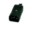 EXERTIS CONNECT 19 inch 1U 9 lizdų IEC C13 PDU, aliumininis korpusas, 2,5 m kabelis, juodas 808901