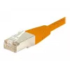 EXERTIS CONNECT Cat.6 S/FTP komutacinis kabelis, PiMF, oranžinis, 0,3 m 854464