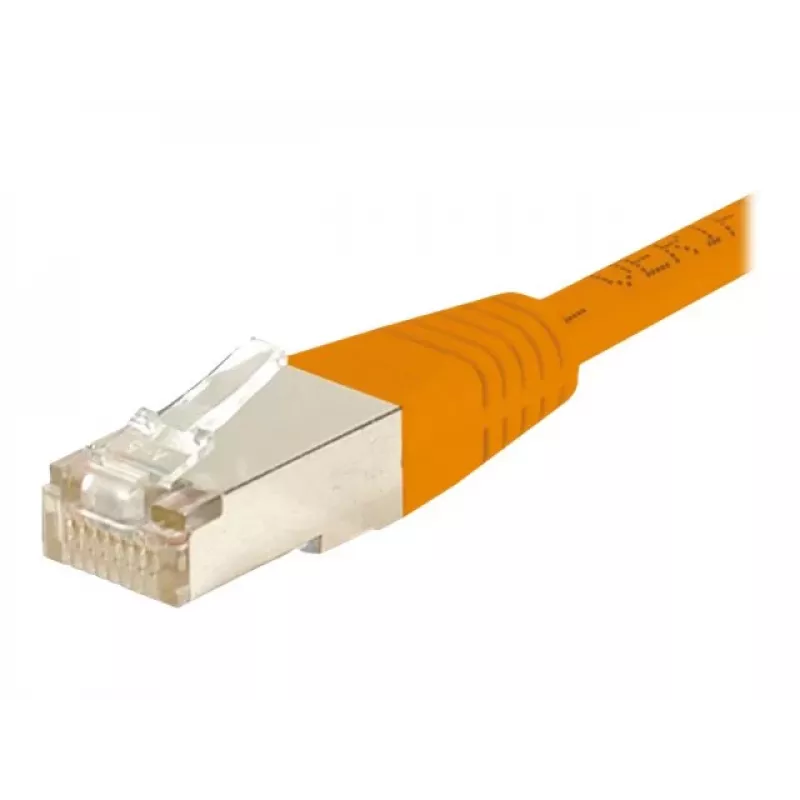 EXERTIS CONNECT Cat.6 S/FTP komutacinis kabelis, PiMF, oranžinis, 0,3 m 854464