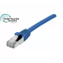 Exertis Connect Cat. 6A S/FTP komutacinis kabelis, TPE, be halogenų, GRS sertifikuotas, su fiksatoriumi, mėlynas, 0,3 m 854510