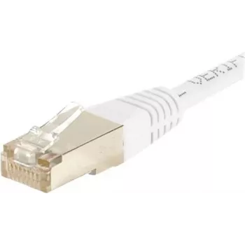EXERTIS CONNECT Cat.6 S/FTP PiMF komutacinis kabelis, baltas, 1,5 m, plonas snagless apsauginis antgalis 856860