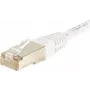 EXERTIS CONNECT Cat.6 S/FTP PiMF komutacinis kabelis, baltas, 1,5 m, plonas snagless apsauginis antgalis 856860