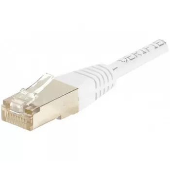 EXERTIS CONNECT Cat.6 S/FTP PiMF komutacinis kabelis, baltas, 1,5 m, plonas snagless apsauginis antgalis 856860