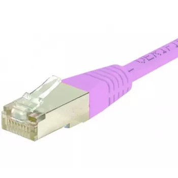 Exertis Connect 854484 Cat.6 S/FTP PiMF komutacinis kabelis, 5 m, rožinis, su plonu apsauginiu lankstymo elementu