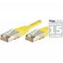 EXERTIS CONNECT Cat.6 F/UTP komutacinis kabelis, 20 m, geltonas, RJ45, plonas apsauginis gnybtas 853332