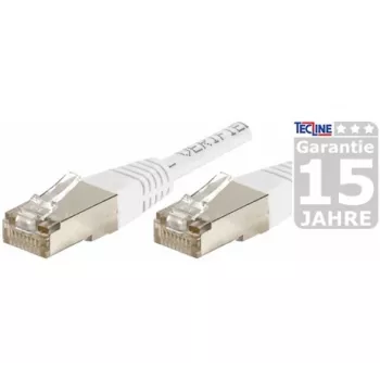 EXERTIS CONNECT CAT.6 F/UTP komutacinis kabelis, baltas, 50m, RJ45, plonas snagless apsauginis antgalis 853358