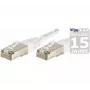 EXERTIS CONNECT CAT.6 F/UTP komutacinis kabelis, baltas, 50m, RJ45, plonas snagless apsauginis antgalis 853358