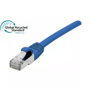 EXERTIS CONNECT RJ45 komutacinis kabelis Cat. 6 F/UTP, GRS sertifikuotas, mėlynas, 0,5 m, 854611