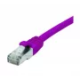 EXERTIS CONNECT Cat. 6 F/UTP komutacinis kabelis, PoE, be halogenų, violetinis, 1,0 m 854411